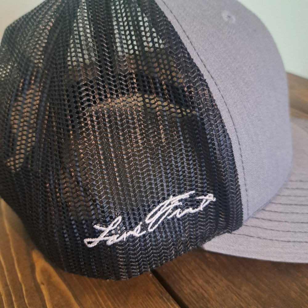 Lane Frost Black,gray, And Teal Mesh Hat - Picture 2 of 5